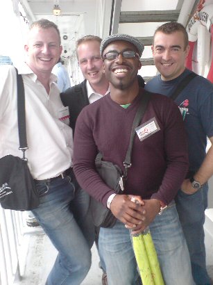 Don't feint ladies over these four hunks: JJ from PrimeQ, Pete and Nic from Affiliate Future and Stephen from ipoints